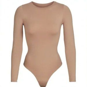 4x SKIMS SHIMMER LS NWT SIENNA THONG BODYSUIT
